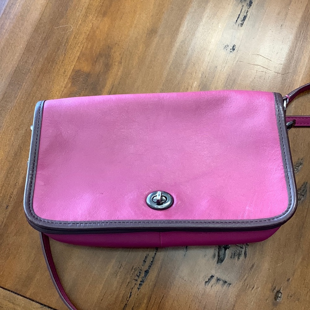 Coach Limited Edition Dinky in Bright Fuchsia EUC